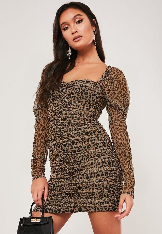 leopard print dress tall