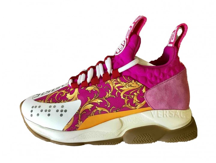 versace pink trainers