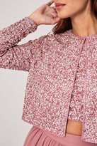 Thumbnail for your product : Little Mistress Effy Dusty Blush Sequin Jacket