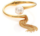 Thumbnail for your product : Ca&Lou Inex Faux Pearl & Tassel Cuff Bracelet