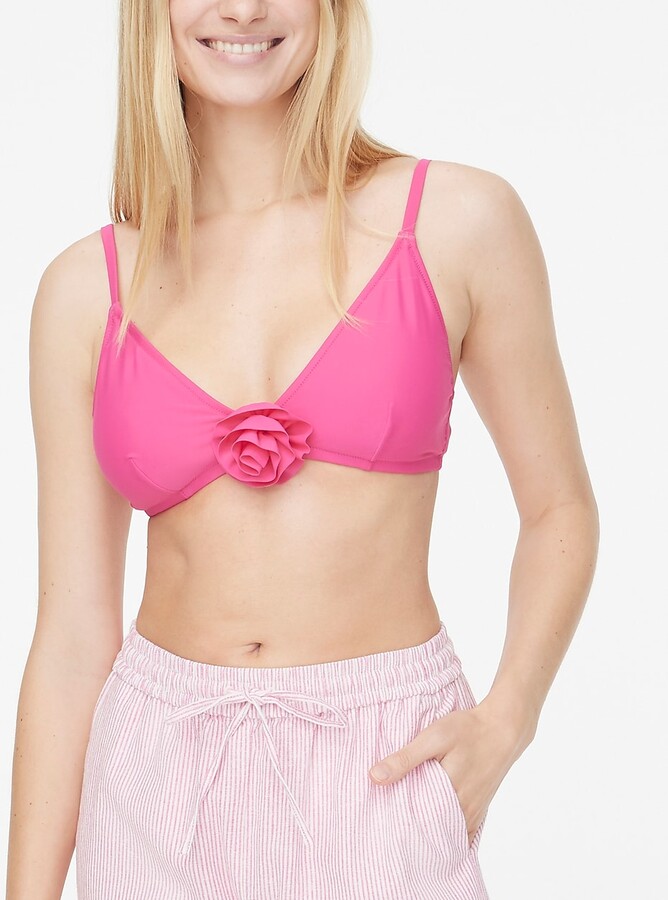 J.Crew Factory Rosette french bikini top