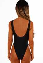 Thumbnail for your product : Pink Boutique Beautiful Bride Black Slogan Swimsuit