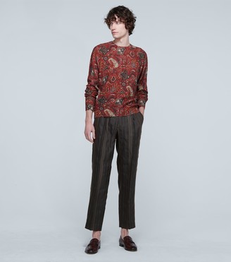 Etro Wool and linen-blend pants