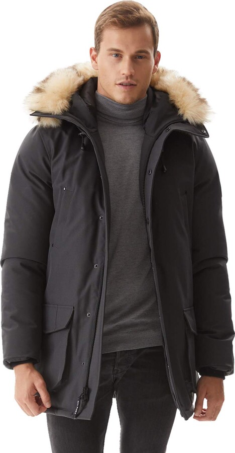ARTFFEL Men Winter Thicken Fleece Line Warm Hoodie Down Coat Jacket Outerwear 