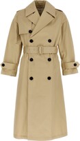 Paris Belted Long-Sleeved Trench Coat 