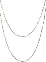 Thumbnail for your product : Monique Péan Diamond & Oxidized White Gold Wrap Necklace-Color