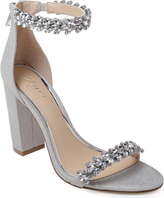 Badgley Mischka Women's Mayra Block Heel Evening Sandals
