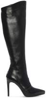 Thumbnail for your product : Daniel Adoma Black Leather Platform Knee Boots