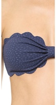 Thumbnail for your product : Marysia Swim Scallop Bandeau Bikini Top
