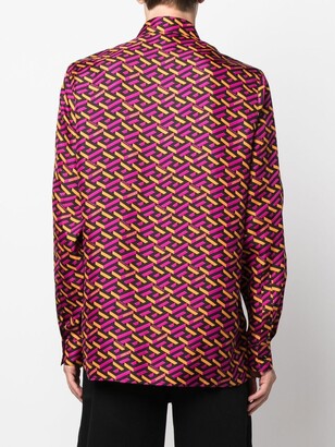 Versace La Greca silk shirt