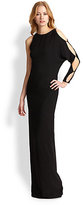 Thumbnail for your product : Halston One-Sleeve Split-Detail Gown