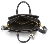Thumbnail for your product : Tory Burch Small Robinson Woven Leather Tote - Black