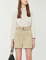 Thumbnail for your product : BA&SH Striped loose-fit woven shirt