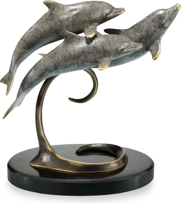 SPI Home Triple Dolphins Sculpture
