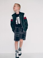 Thumbnail for your product : MSGM Logo Printed Cotton Sweat Shorts