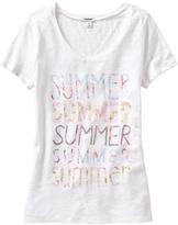 Thumbnail for your product : Old Navy Women's Floral-Text Tees
