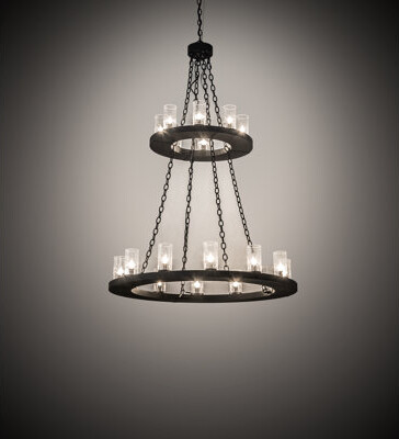 2nd Ave Lighting Loxley 20 - Light Wagon Wheel Tiered Chandelier