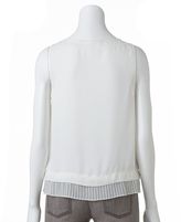 Thumbnail for your product : Lauren Conrad pleated crepe top - women's