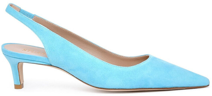 blue slingback pumps