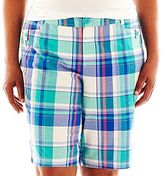 Thumbnail for your product : JCPenney St. John's Bay® Secretly Slender Bermuda Shorts - Plus