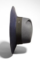 Thumbnail for your product : Maison Michel 'Virginie' Leather Brim Trilby Hat