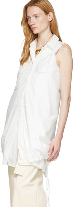 Proenza Schouler White Cotton Sleeveless Shirt