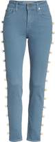 Thumbnail for your product : Tu es mon Tresor Imitation Pearl Embellished Jeans