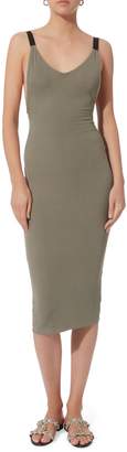 Enza Costa Gia Military Ribbed Dress