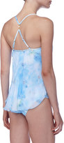Thumbnail for your product : Luxe by Lisa Vogel Printed Asymmetric Tankini Top