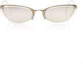 Linda Farrow Acetate and Titanium Cat-Eye Sunglasses
