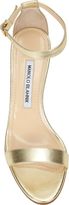 Thumbnail for your product : Manolo Blahnik Women's Chaos Ankle-Strap Sandals-Gold