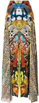Thumbnail for your product : Roberto Cavalli butterfly print long skirt