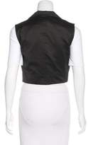 Thumbnail for your product : Cacharel Notched-Lapel Cropped Vest
