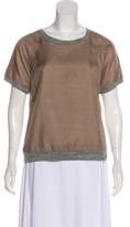 Thumbnail for your product : Loeffler Randall Scoop Neck Short Sleeve Top