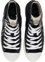 Thumbnail for your product : Vivienne Westwood Plimsoll Cotton Canvas High-top Sneakers