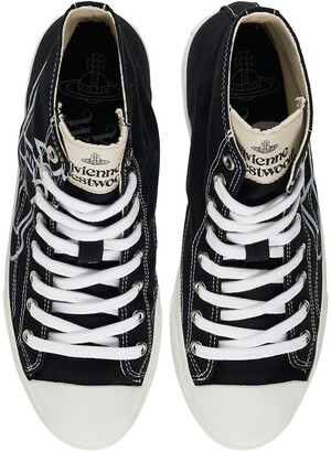 Vivienne Westwood Plimsoll Cotton Canvas High-top Sneakers