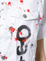 Thumbnail for your product : P.A.R.O.S.H. paint splash denim jacket