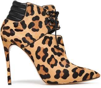 Casadei Zimbabwe Leopard-print Calf Hair Ankle Boots