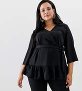Thumbnail for your product : Junarose belted wrap blouse