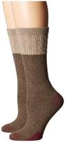 Thumbnail for your product : Carhartt Merino Wool Blend Textured Crew Socks 2-Pair Pack Women's Crew Cut Socks Shoes