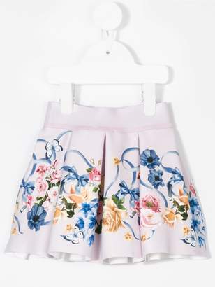 MonnaLisa floral print skirt