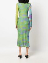 Thumbnail for your product : AVAVAV Abstract-Print Cut-Out Dress