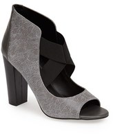Thumbnail for your product : Charles by Charles David 'Juju' Mixed Media Open Toe Bootie
