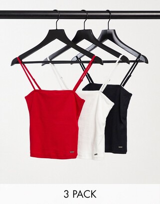 Hollister 3 pack cami tops