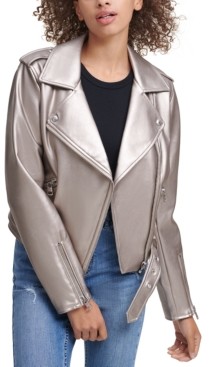 Calvin Klein Women's Leather Jacket new Zealand, SAVE 55% -  