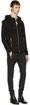 Thumbnail for your product : Balmain Black Quilted Drawstring Trousers
