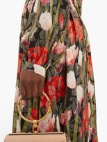 Thumbnail for your product : Borgo de Nor Dianora Floral-print Silk-blend Lame-satin Dress - Black Multi