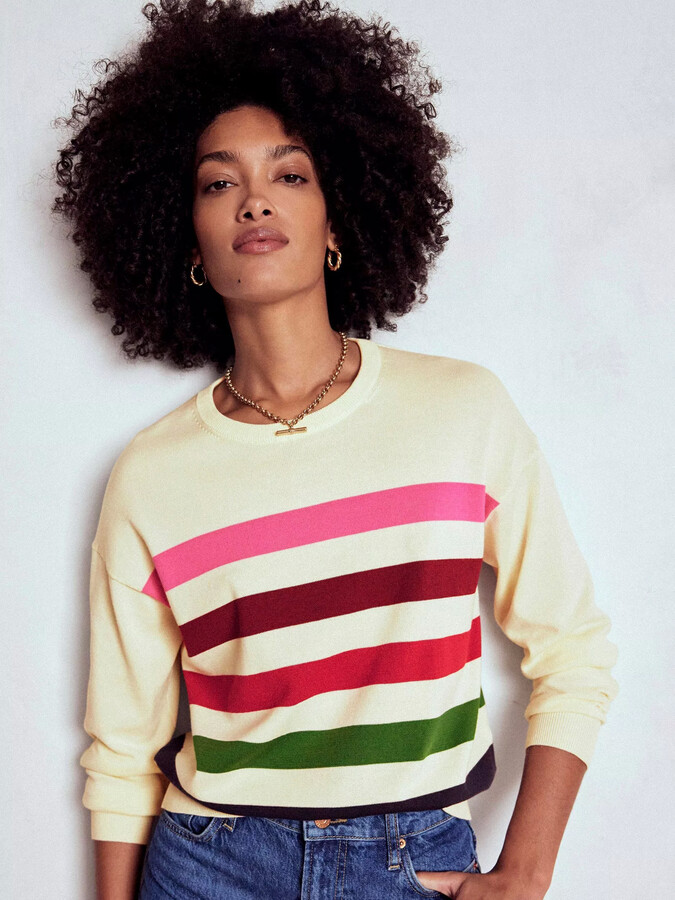 Jeans Boden Eldon Cotton Jumper Emilia Cotton V-Neck Jumper