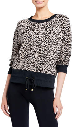 Varley Arden Leopard Drawstring Sweatshirt