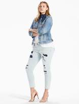 Thumbnail for your product : Lucky Brand PLUS SIZE DENIM JACKET WITH EMBROIDERY